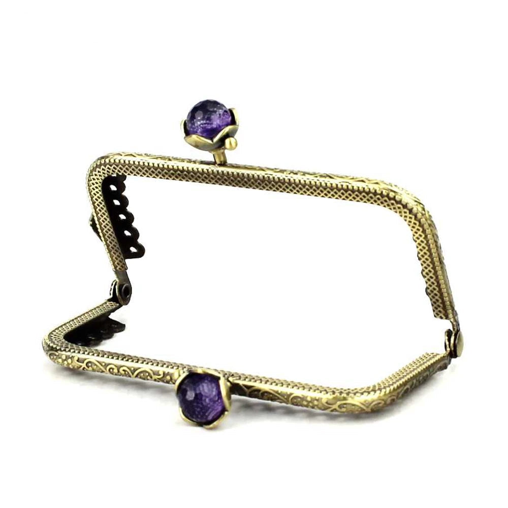 👛 Lot de 10 Fermoirs Carrés 8,5 cm