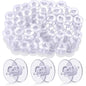 🧵 25 Bobines Vides Transparentes + Boîte de Rangement 💡🎁