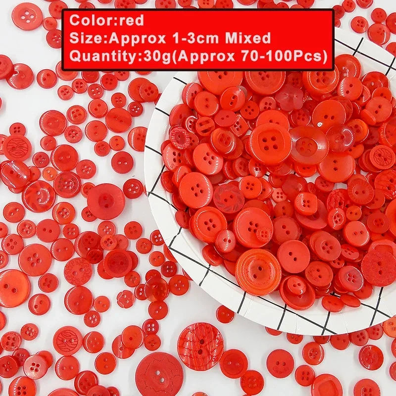 🎨 Lot de 70 à 100 Boutons Ronds Colorés