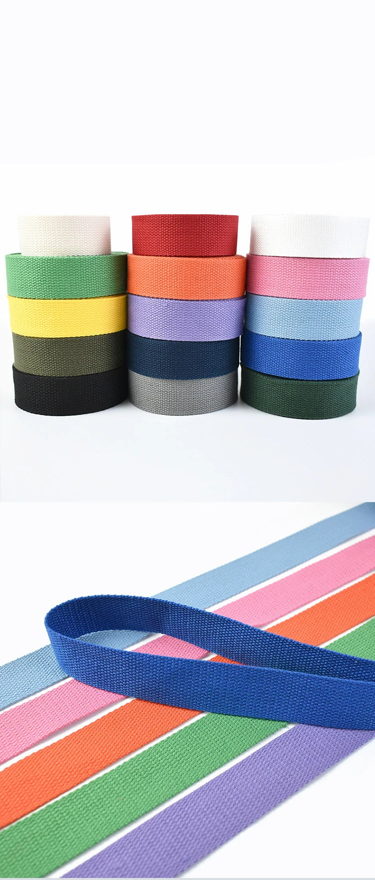 4 Mètres Sangle en Coton Épaisse 1.3mm