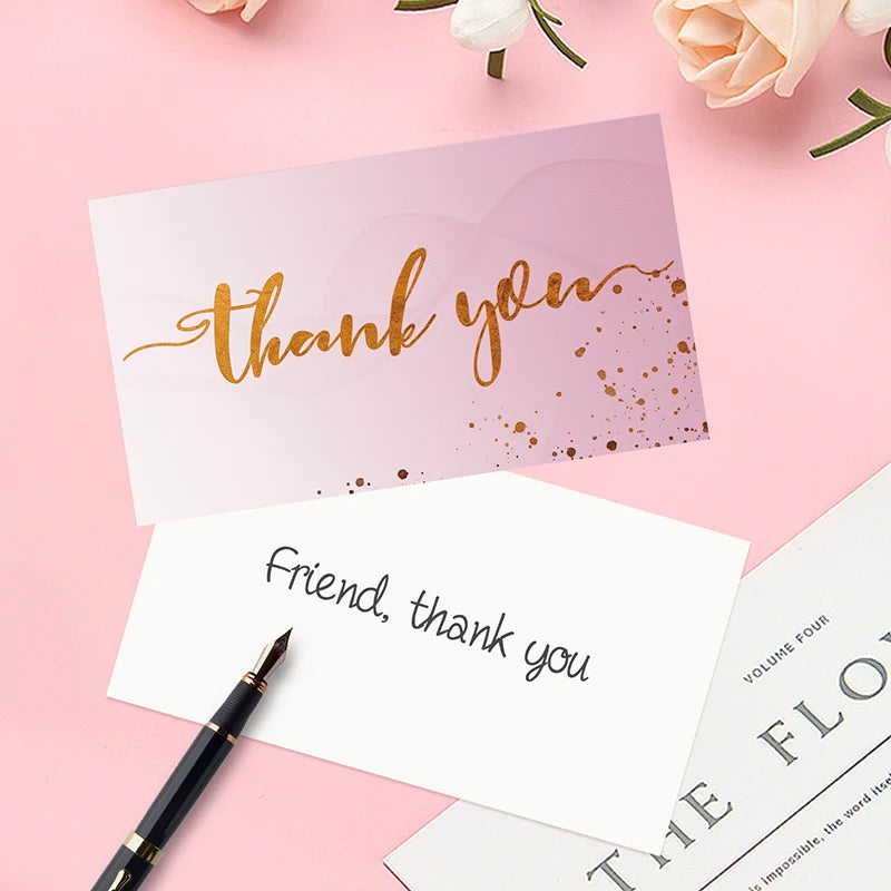 💌 Cartes "Merci pour votre commande" – 50 pièces