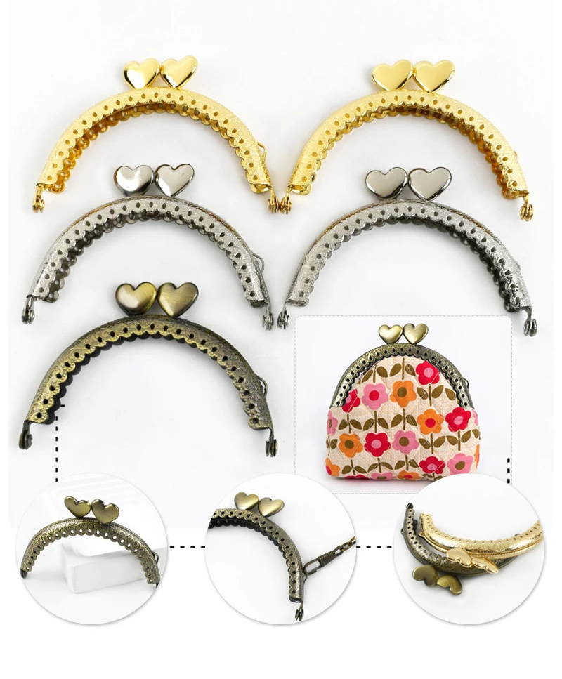 👛 Fermoir Métal Embossé 8,5 cm