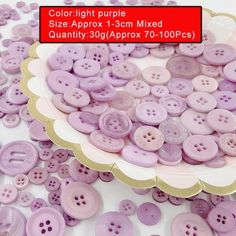 🎨 Lot de 70 à 100 Boutons Ronds Colorés