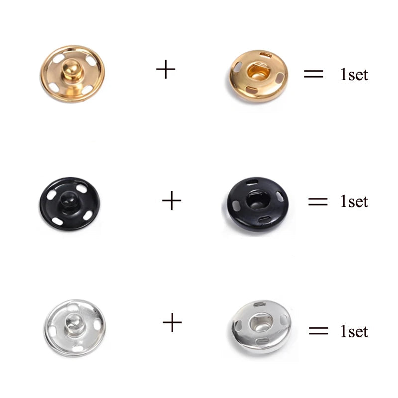 🔘 Boutons Pression Métal