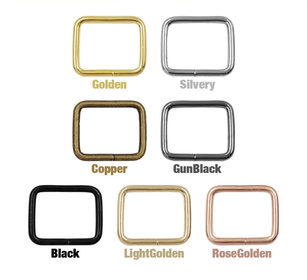 🔲 Boucles Métal Rectangulaires