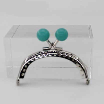 🧡 Fermoir Métal Argenté 8CM