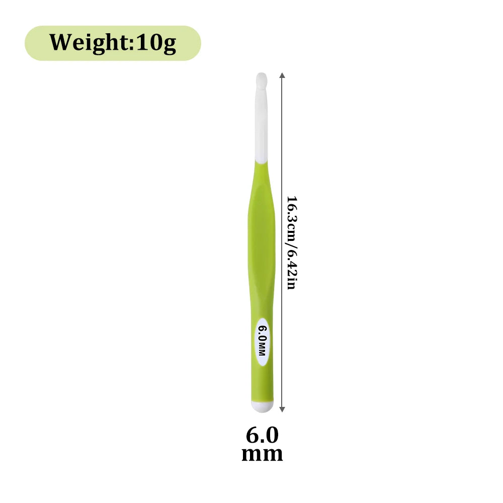 🧶 Crochets Ergonomiques Multicolores – 6 à 20 mm ✨