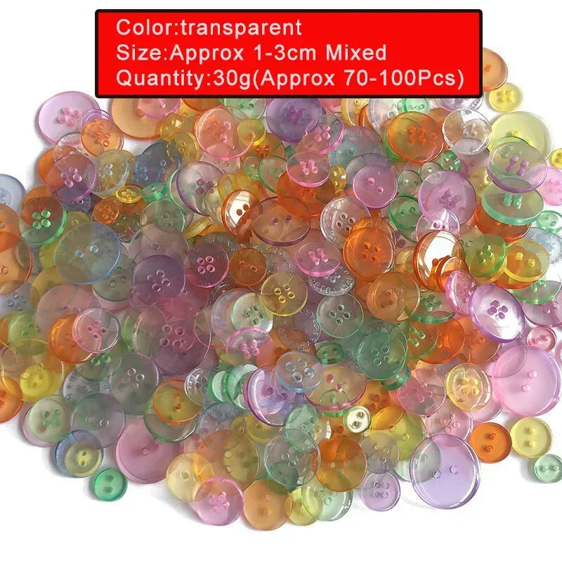 🎨 Lot de 70 à 100 Boutons Ronds Colorés