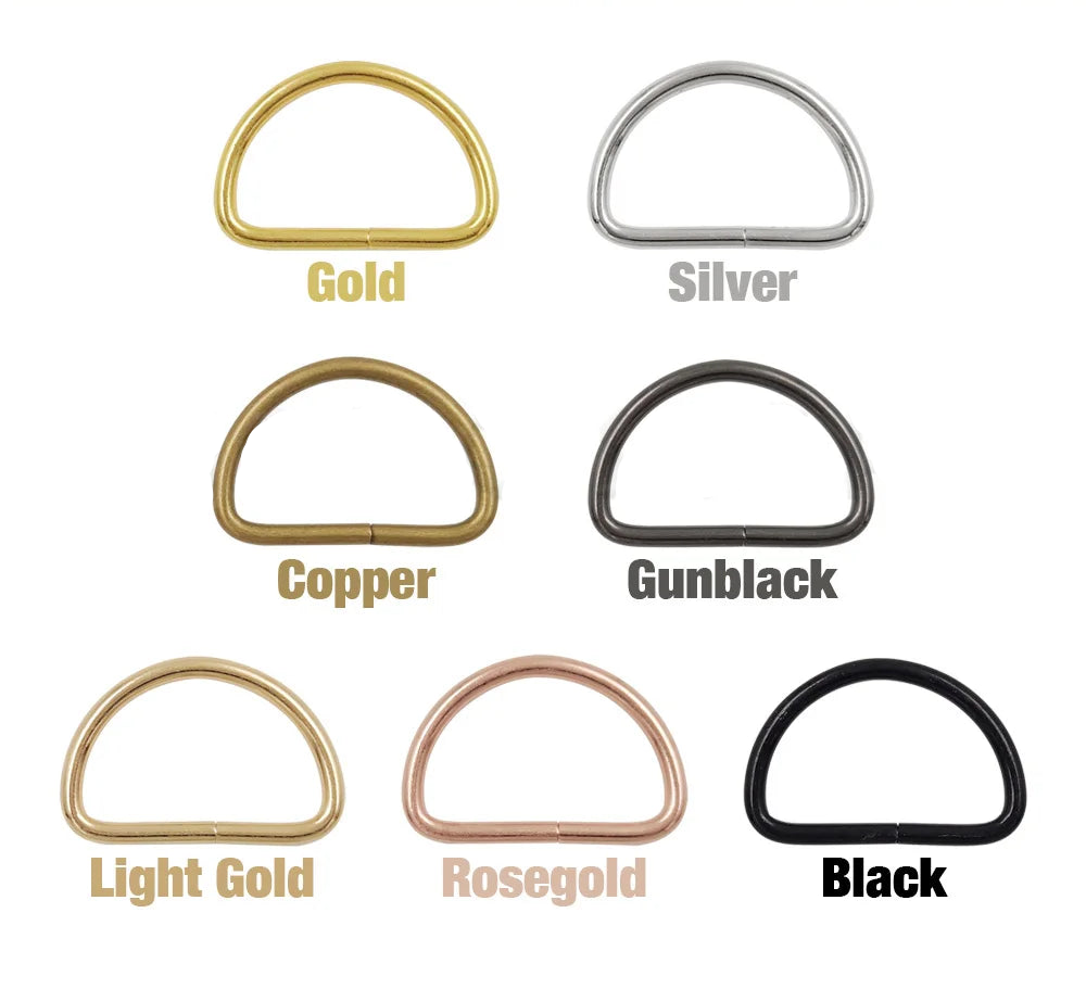 🔗 Lot de 20 Boucles Métalliques en D