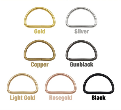 🔗 Lot de 20 Boucles Métalliques en D