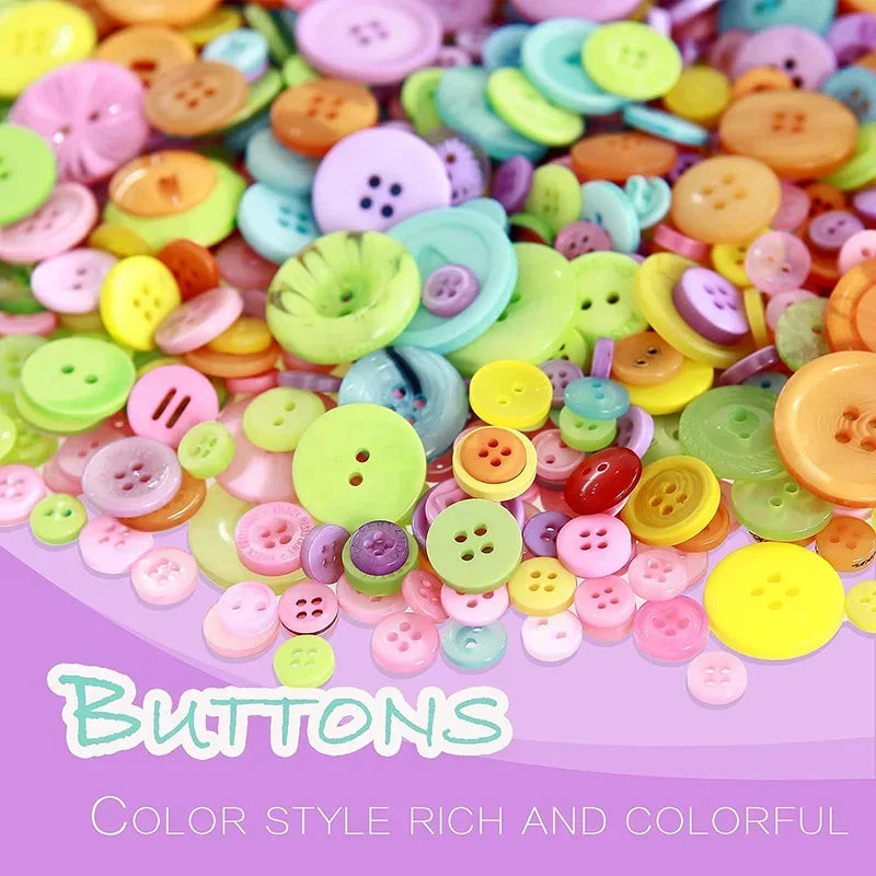 🎨 Lot de 70 à 100 Boutons Ronds Colorés