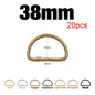 🔗 Lot de 20 Boucles Métalliques en D
