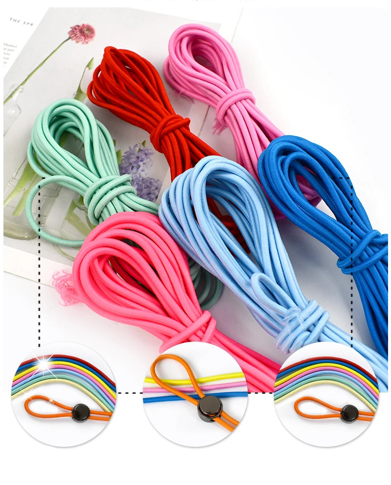 🌈 Cordon Élastique Rond 4mm