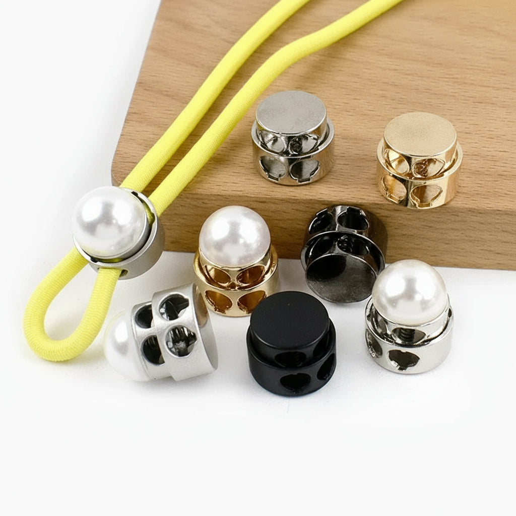 🔩 10pcs Bloque-Cordon Métal à Ressort