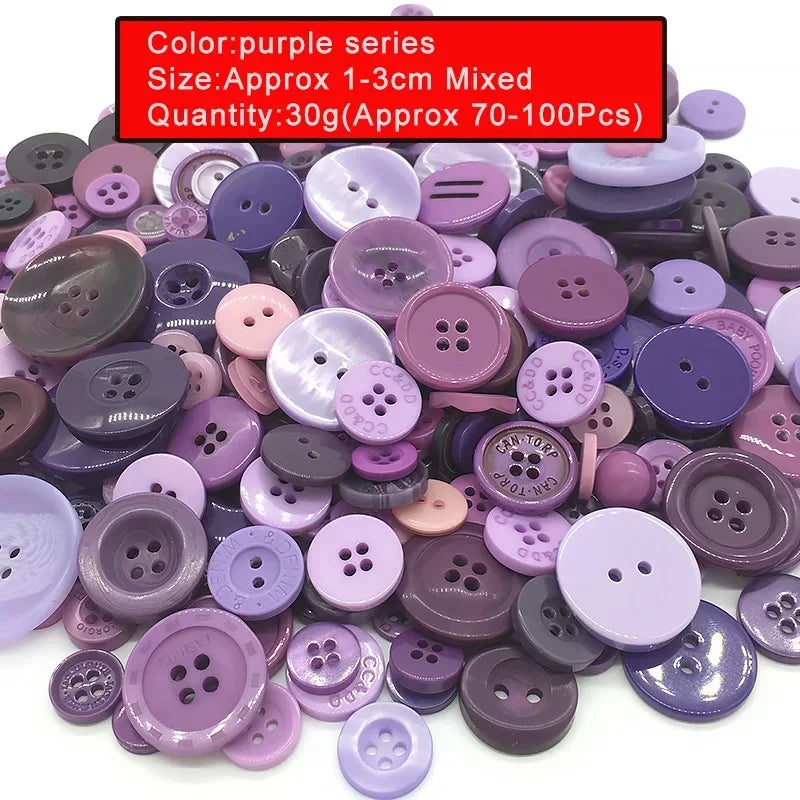 🎨 Lot de 70 à 100 Boutons Ronds Colorés