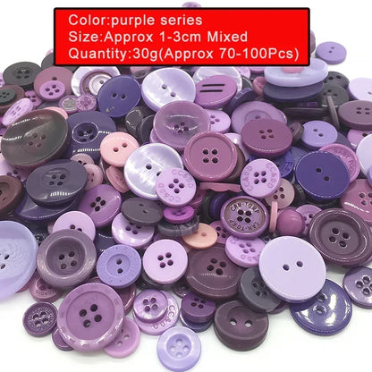 🎨 Lot de 70 à 100 Boutons Ronds Colorés