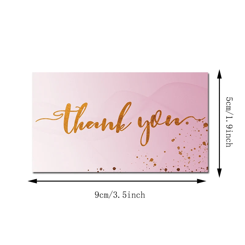 💌 Cartes "Merci pour votre commande" – 50 pièces