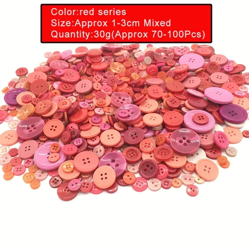 🎨 Lot de 70 à 100 Boutons Ronds Colorés