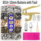 🧷 Kit Boutons Pression Métal + Pince