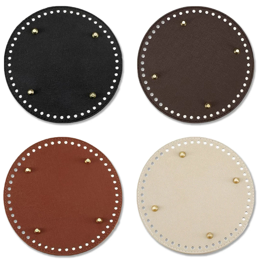 👜 Base Ronde en Cuir PU pour Fond de Sac