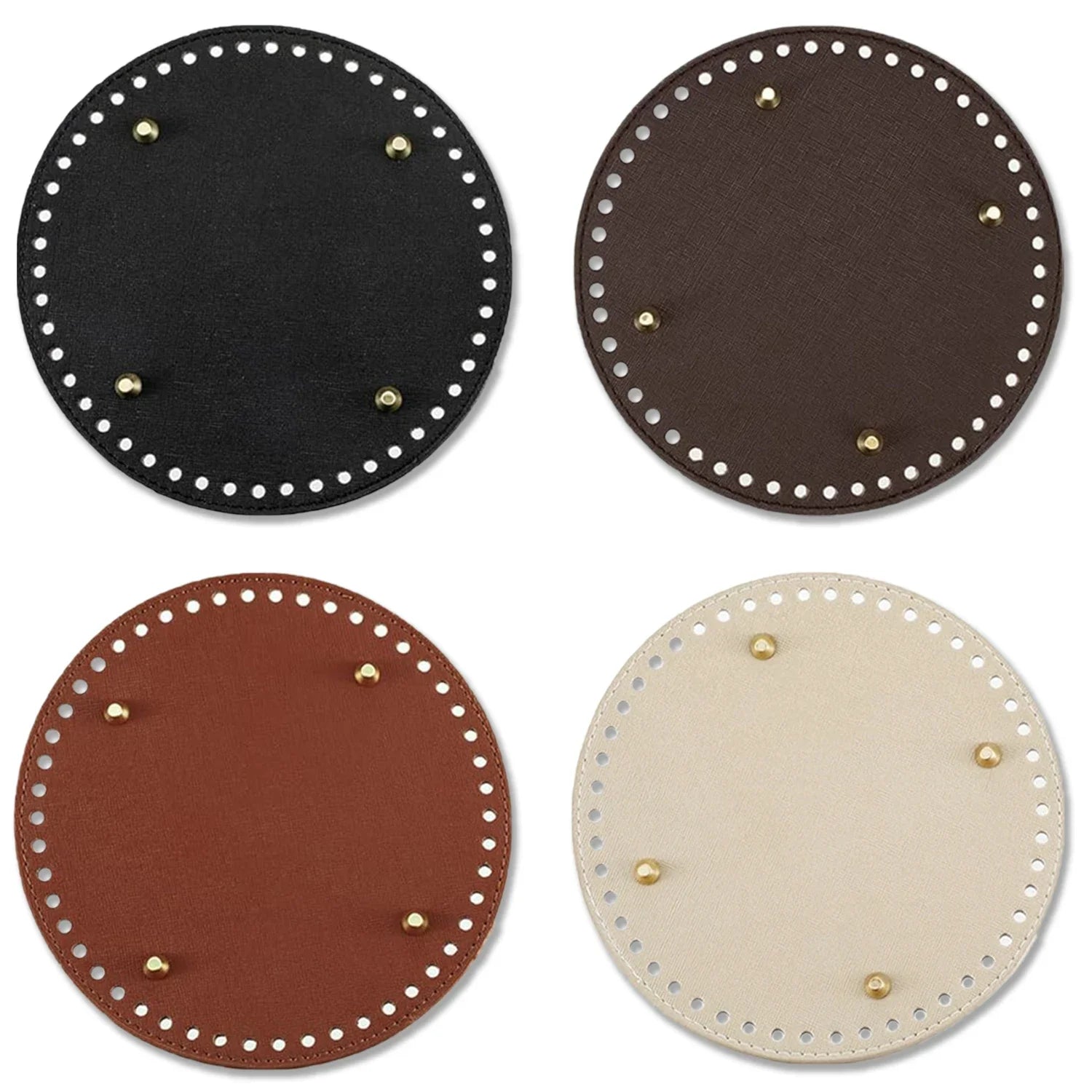 👜 Base Ronde en Cuir PU pour Fond de Sac