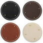 👜 1-4 Pcs Base Ronde en Cuir PU pour Fond de Sac