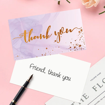 💌 Cartes "Merci pour votre commande" – 50 pièces
