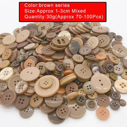 🎨 Lot de 70 à 100 Boutons Ronds Colorés