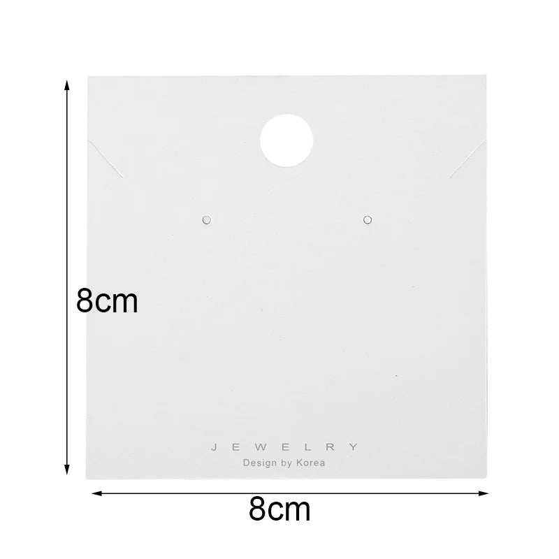 📦 50pcs Cartes Présentoirs Bijoux