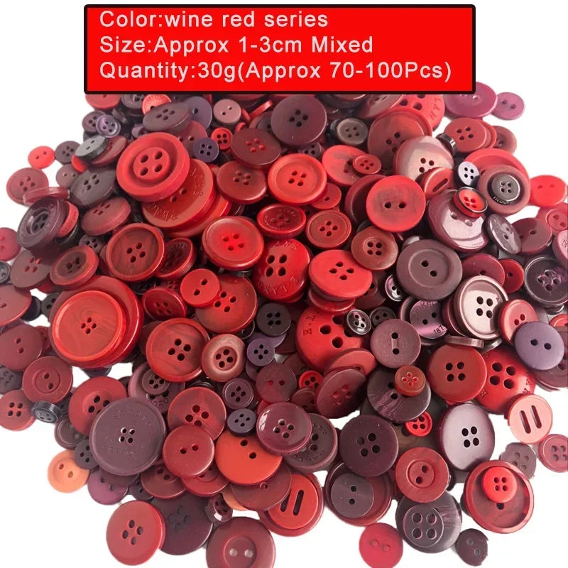 🎨 Lot de 70 à 100 Boutons Ronds Colorés