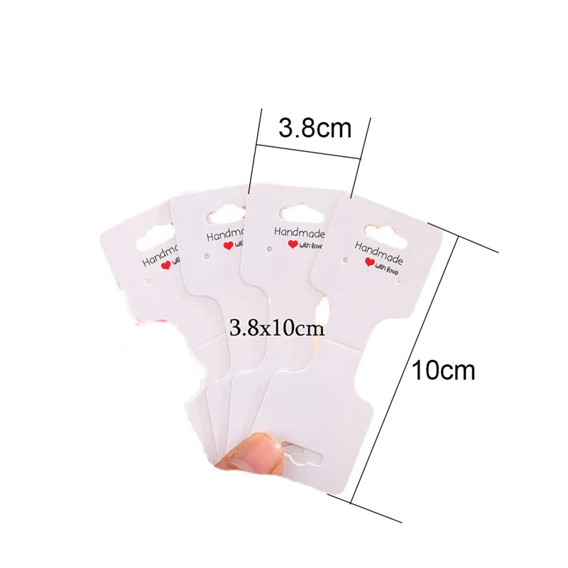 📦 50pcs Cartes Présentoirs Bijoux