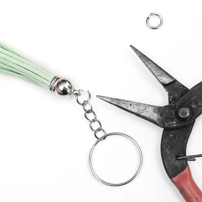 🔑 20 à 100pcs Anneaux Porte-Clés Métal