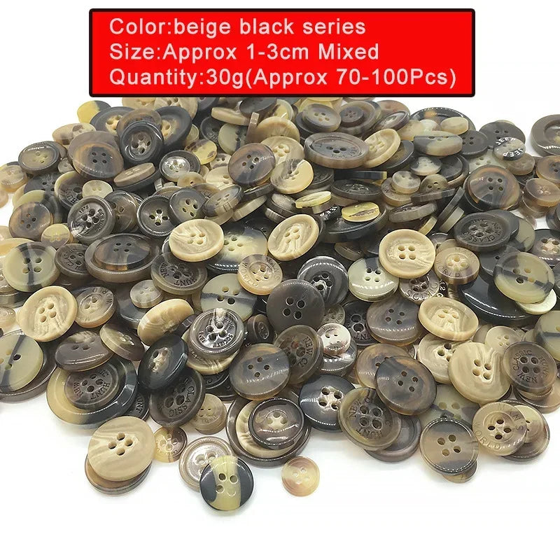 🎨 Lot de 70 à 100 Boutons Ronds Colorés