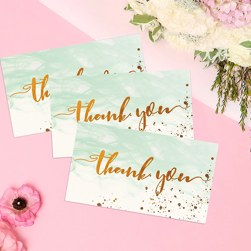 💌 Cartes "Merci pour votre commande" – 50 pièces