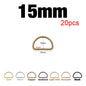 🔗 Lot de 20 Boucles Métalliques en D