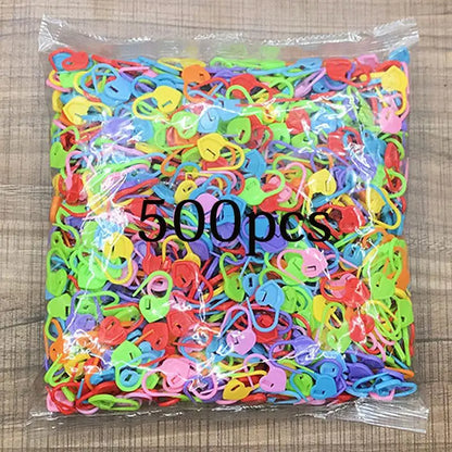 🎨 Lot de 100 à 1000 Marqueurs de Mailles en Plastique