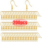 ✨ 100/200 pcs Crochets d’Oreilles Inox Hypoallergéniques