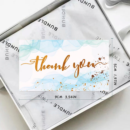 💌 Cartes "Merci pour votre commande" – 50 pièces