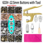 🧷 Kit Boutons Pression Métal + Pince
