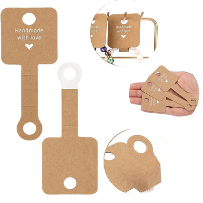 📦 50pcs Cartes Présentoirs Bijoux