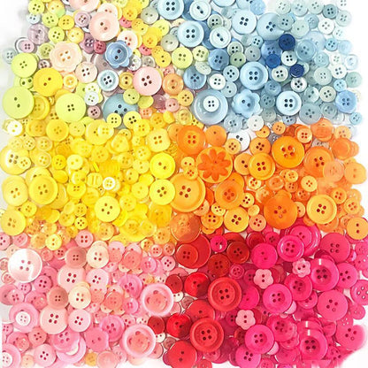 🎨 Lot de 70 à 100 Boutons Ronds Colorés