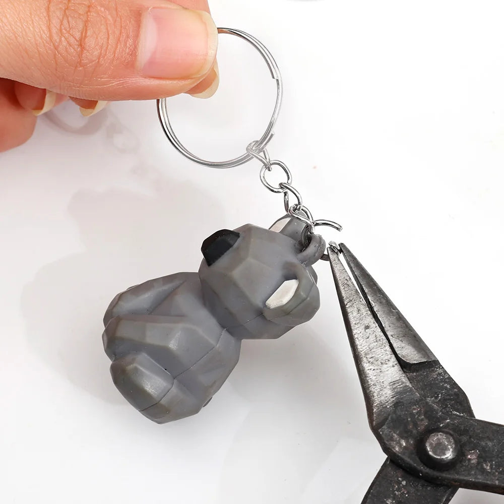 🔑 20 à 100pcs Anneaux Porte-Clés Métal