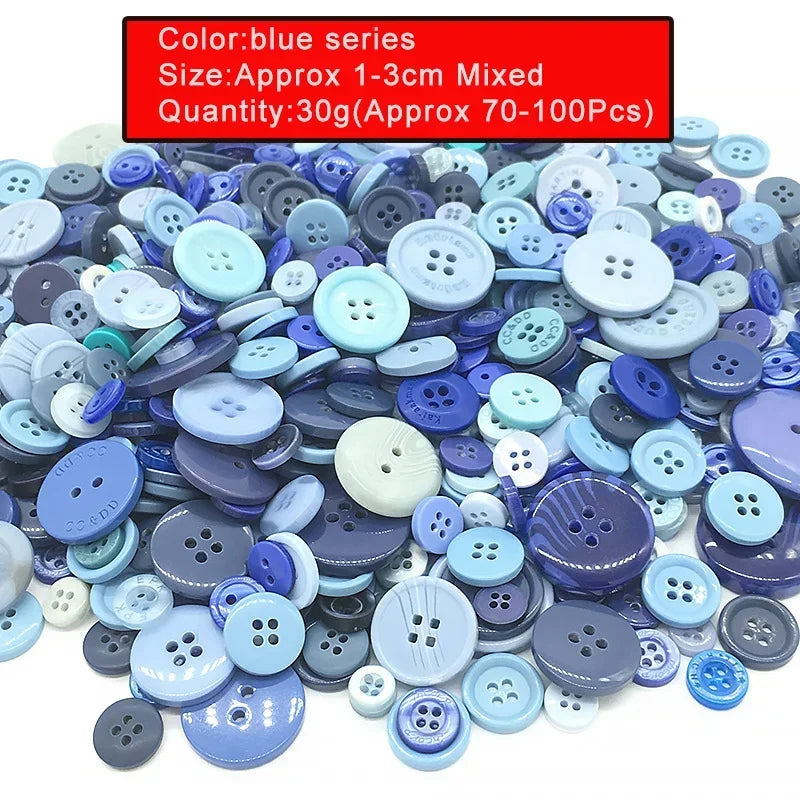 🎨 Lot de 70 à 100 Boutons Ronds Colorés
