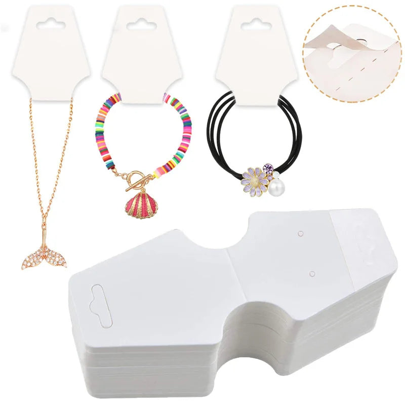 📦 50pcs Cartes Présentoirs Bijoux