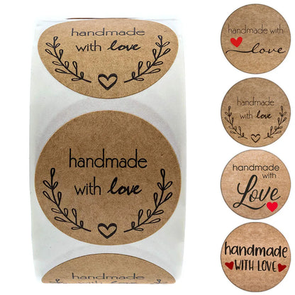 🧡 Stickers "Handmade With Love"