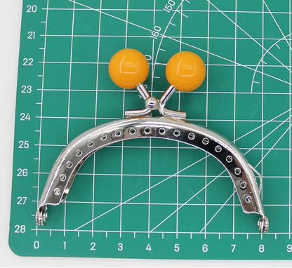 🧡 Fermoir Métal Argenté 8CM