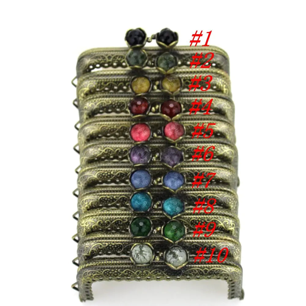 👛 Lot de 10 Fermoirs Carrés 8,5 cm