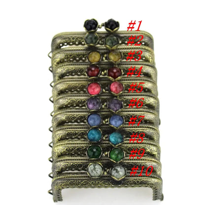 👛 Lot de 10 Fermoirs Carrés 8,5 cm