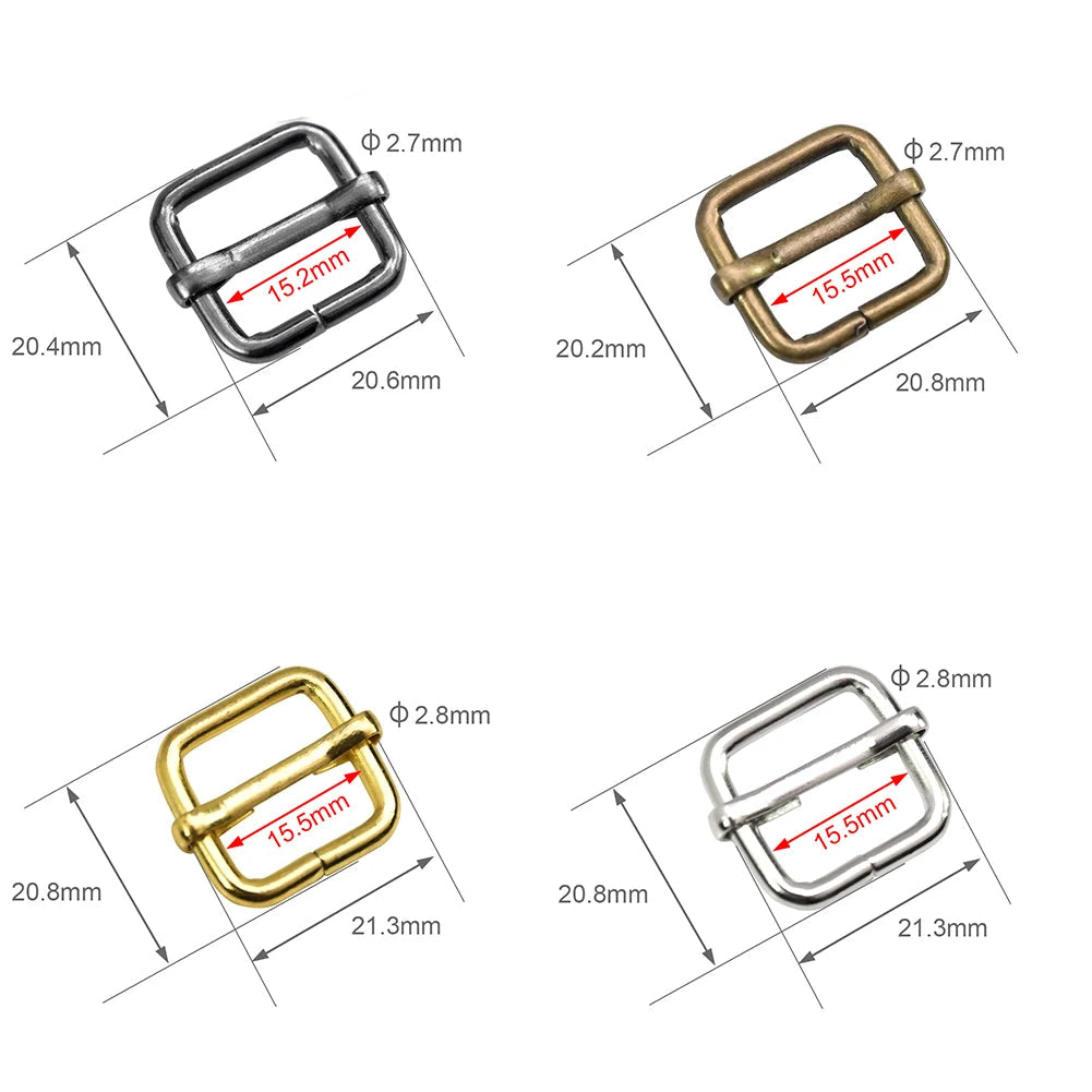 🎯 Lot de 10 Boucles Coulissantes Métal