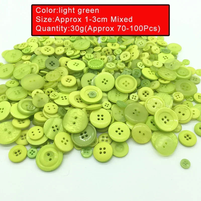 🎨 Lot de 70 à 100 Boutons Ronds Colorés